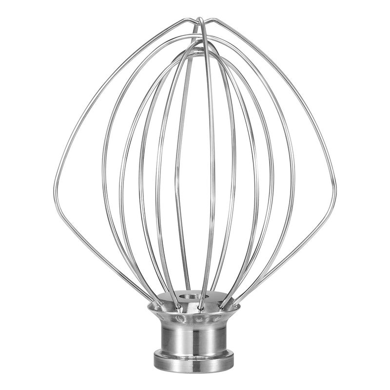OUOLife K45WW Dishwasher Safe Whisk Attachment Fits 4.5 Quart and 5 QT KitchenAid Tilt-Head Stand Mixer Stainless Steel 6 Wires Whip for Egg Heavy Cream Beater, Cakes Mayonnaise - Image 1